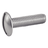 Reference 62212 - Slotted mushroom head machine screw - NFE 25129 - Stainless steel A2