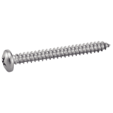 Reference 62406 - Pan head tapping screw form C cross recess "Phillips" DIN 7981 - Stainless steel A2