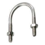Reference 62750 - U bolt without nut - Stainless steel A2