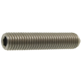 Modèle 410205 - Hexagon socket set screw with cone point  - Stainless steel A4 - DIN 914 - ISO 4027