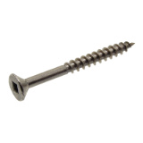 Modèle 211313 - Square recessed countersunk head chipboard screw - partial thread - Stainless steel A2