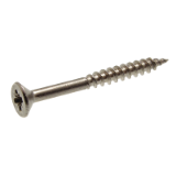 Modèle 211314 - Pozidriv cross recessed countersunk head chipboard screws - partial thread / Stainless steel A2