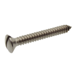 Modèle 212404 - Slotted raised countersunk head tapping screw - Stainless steel A2 - DIN 7973 - ISO 1483