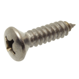 Modèle 212412 - Phillips cross recessed raised countersunk head self tapping screw - Stainless steel A2 - DIN 7983 - ISO 7051