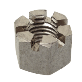 Modèle 215619 - Slotted and castellated hexagon nut - Stainless steel A2 - DIN 935