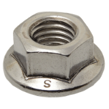 Modèle 415609 - Hexagon nut with serrated flange - Stainless steel A4 - DIN 6923 - ISO 4161
