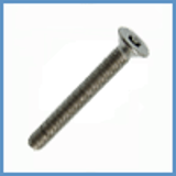 Modèle 222806 - Metric thread security screw flat head six lobes recess with pin - Stainless steel A2