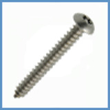 Modèle 222810 - Self tapping security screw button head six lobes - recess with pin - Stainless steel A2