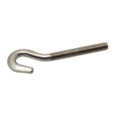 Modèle 231938 - Hook with metric thread for turnbuckle - Stainless steel A2