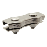 Modèle 431908 - Double flat wire rop clip - Stainless steel A4