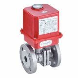 Model 50333 - 2 pieces ball valve with ansi flanges (58268) with ip65 electric actuator (50835)