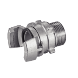 Model 5533 - Half coupling with locking ring - male BSPP threaded - NBR gasket - Stainless steel 316 - Aluminium