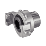 Model 5546 - Half express coupling, male BSPP threaded - Stainless steel 316 - Brass