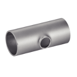 Modèle 5642 - ISO reduce tee without sleeve, thickness 2 mm - Stainless steel 1.4307 - 1.4404