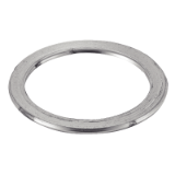 Modèle 5739 - Spiral gasket for tongue / groove face flange - Stainless steel 316L / Graphite