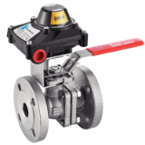 Modèle 58269D - 2 pieces flanged ball valve with O/C position sensing - Full bore - Lockable handle - Stainless steel 316