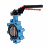 Modèle 58454 - Butterfly valve with threaded holes - GJS500-7 cast iron body - CF8M stainless steel butterfly - Silicone gasket