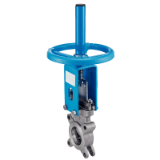 Modèle 58483 - Knife gate valve - CF8M stainless steel body - 316 stainless steel gate - Metal seat