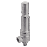 Modèle 58917 - Safety valve with ducted exhaust for liquids, gases and steam - Stainless steel 1.4571 - 1.4408