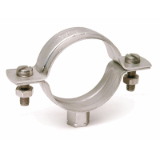 Model 72113 - Light duty round pipe holder - Stainless steel 316 - Zinc plated