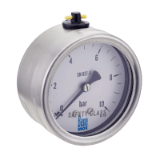 Model 7317 - Stainless steel pressure gauge - Fillable - back mount male stainless steel threaded connection