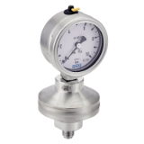 Modèle 7323 - Stainless steel pressure gauge with mounted diaphragm seal - Male BSPP connection