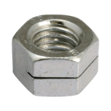 Reference 43500ZR - Prevalling torque type Hexagon nut all metal 1 slot nfe 25411 8 class - Zinc plated
