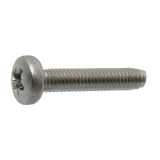 Reference 62222 - Pan head thread rolling screw cross recess Pozidrive - DIN 7500 CZ - Stainless steel A2