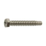 Reference 62414 - Hexagon head tapping screw cross recess pozidrive with pilot end - Stainless steel A2