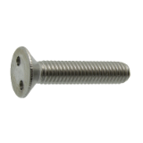 Reference 62803 - Countersunk head security screw "Snake eyes" recess - Stainless steel A2