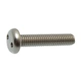 Reference 62804 - Pan head security screw "Snake Eyes" recess - Stainless steel A2