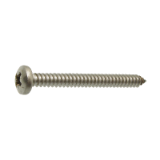 Reference 64405 - Slotted countersunk Raised head tapping screw form c DIN 7973 - Stainless steel A4