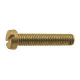 Reference 55100 - Slotted cheese head machine screw - DIN 84 - Brass