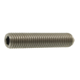 Reference 23601 - Hexagon socket set screw cup point - ISO 4029 DIN 916 - 45H class - Zinc plated