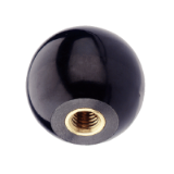 Modèle 15-025 - Boule bakélite avec insert acier - Noire
