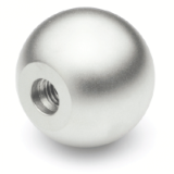 Modèle 15-04 - Boule acier, Aluminium ou inox - Taraudée