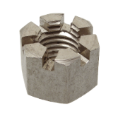 Model 62619 - Hexagon slotted and castle nut DIN 935 - Stainless steel A1