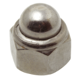 Model 62618 - Prevalling torque type dome cap nut plastic insert DIN 986 - Stainless steel A2