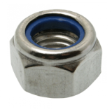 Model 62642 - Prevalling torque type lubrificated Hexagon nut plastic insert DIN 985 - Stainless steel A2