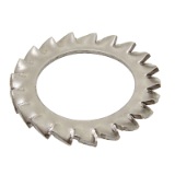 Model 62513 - Serrated lock washer A type external teeth DIN 6798 A - Stainless steel A2
