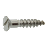 Model 62303 - Slotted countersunk head wood screw - DIN 97 - Stainless steel A2