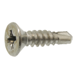 Model 62432 - Countersunk head self drilling screw cross recess Pozidrive - DIN 7504 OH - Stainless steel A2