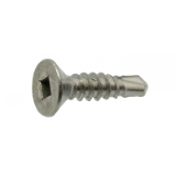 Model 62442 - Countersunk head self drilling screw square recess - DIN 7504 O - aisi 410