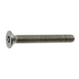 Model 62806 - Countersunk head security machine screw six lobe recess with pin - Stainless steel A2