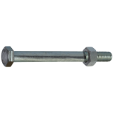 Model 10001 - Hexagon head bolt - ISO 4014-4017-4032 6.8 class - Zinc plated