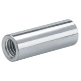 Model 43991 - CYLINDRICAL COUPLING NUT ZINC PLATED STEEL