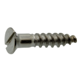 Model 33901 - Slotted countersunk head wood screw - NFE 25604 DIN 97 - Zinc plated