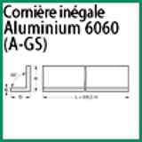 Modèle 6060 CI - ALUMINIUM 6060 (A-GS) - CORNIERE UNEGALE
