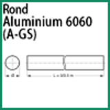 Modèle 6060 R - ALUMINIUM 6060 (A-GS) - ROND