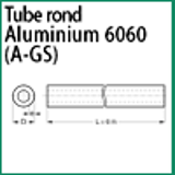 Modèle 6060 TR - ALUMINIUM 6060 (A-GS) - TUBE ROND